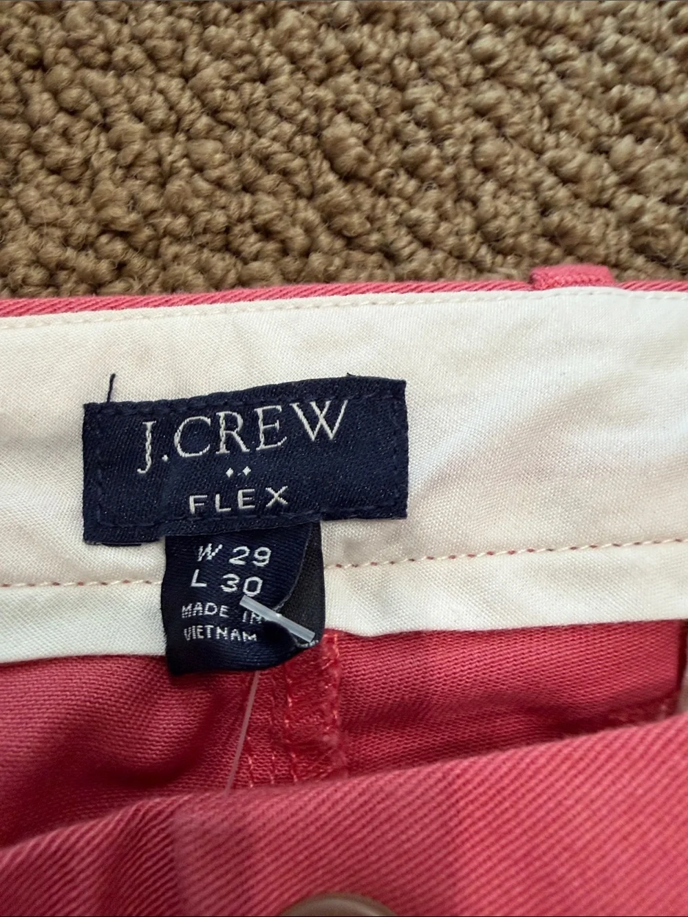 J. Crew Coral Pink Chino Pants